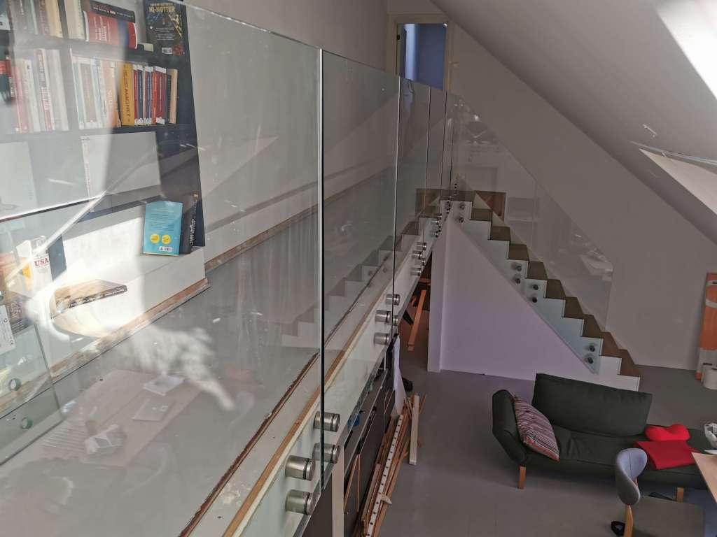 Image of Design and installation of the glass railing